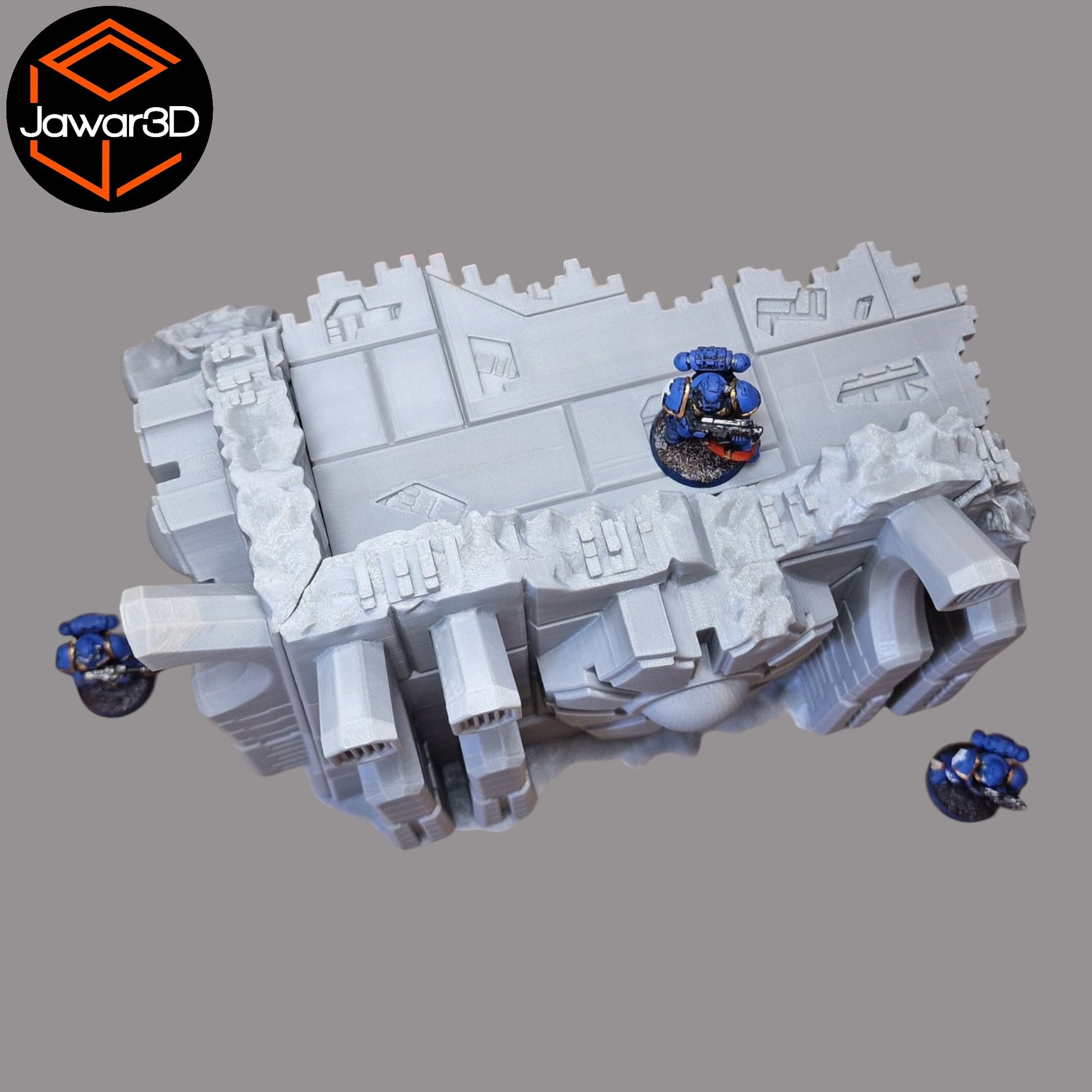 Wargaming 28mm scatter terrain scenery showing 3D-printed item that is compatible with games such as Warhammer 40K, Star Wars Legions, D+D, Dungeons and Dragons, Sci-Fi, Fantasy and other miniature tabletop games. Brand Jawar3d found at www.jawar3d.co.uk.