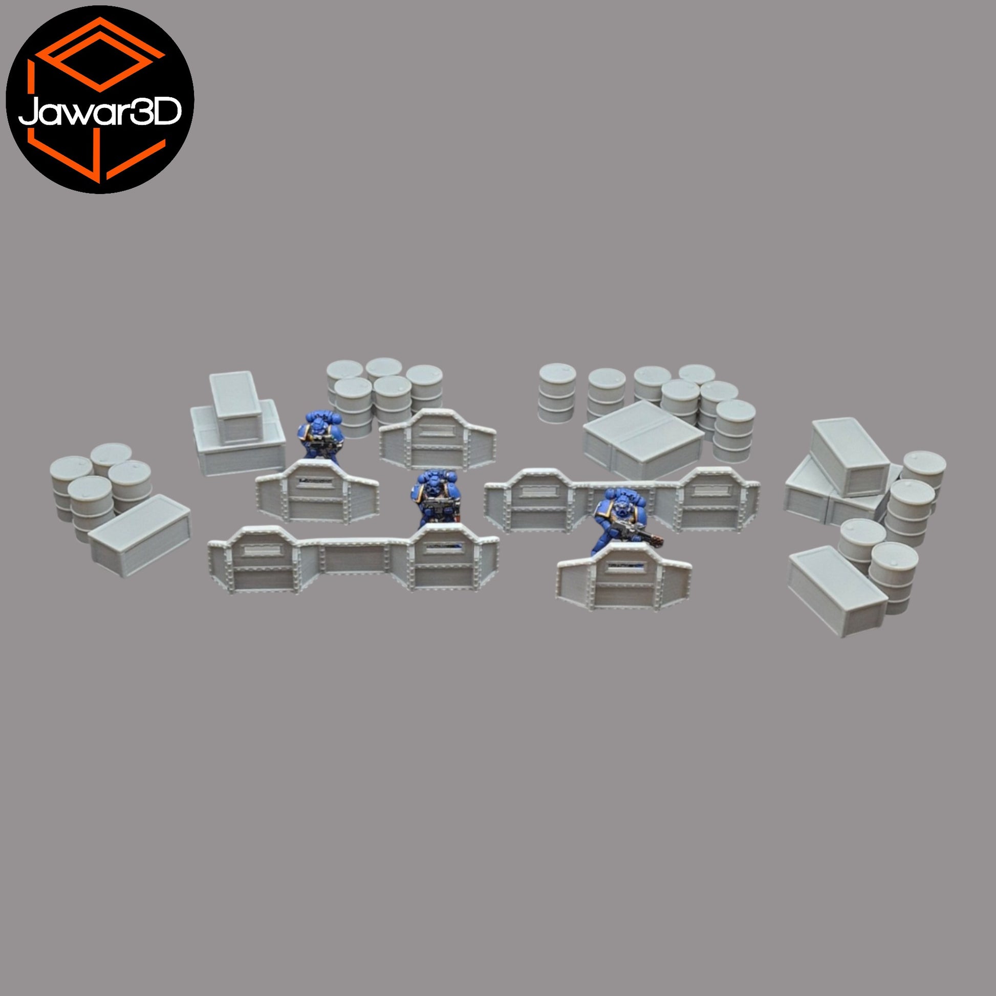 Wargaming 28mm scatter terrain scenery showing 3D-printed item that is compatible with games such as Warhammer 40K, Star Wars Legions, D+D, Dungeons and Dragons, Sci-Fi, Fantasy and other miniature tabletop games. Brand Jawar3d found at www.jawar3d.co.uk.