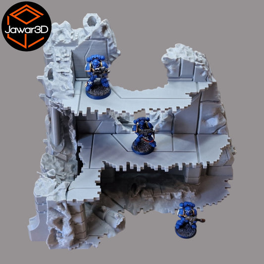 Wargaming 28mm scatter terrain scenery showing 3D-printed item that is compatible with games such as Warhammer 40K, Star Wars Legions, D+D, Dungeons and Dragons, Sci-Fi, Fantasy and other miniature tabletop games. Brand Jawar3d found at www.jawar3d.co.uk.
