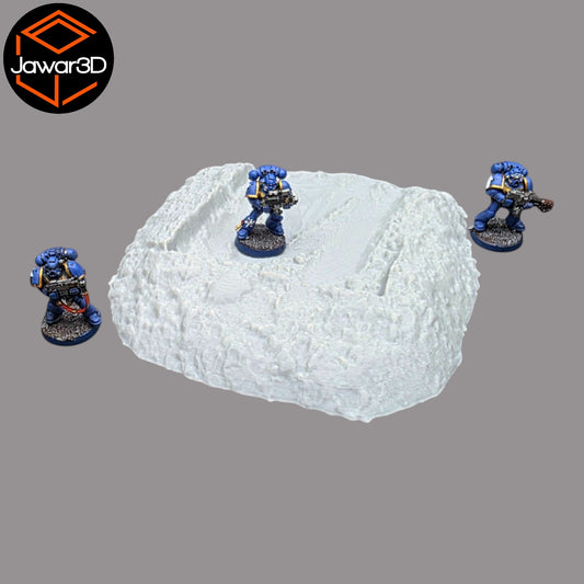Wargaming 28mm scatter terrain scenery showing 3D-printed item that is compatible with games such as Warhammer 40K, Star Wars Legions, D+D, Dungeons and Dragons, Sci-Fi, Fantasy and other miniature tabletop games. Brand Jawar3d found at www.jawar3d.co.uk.
