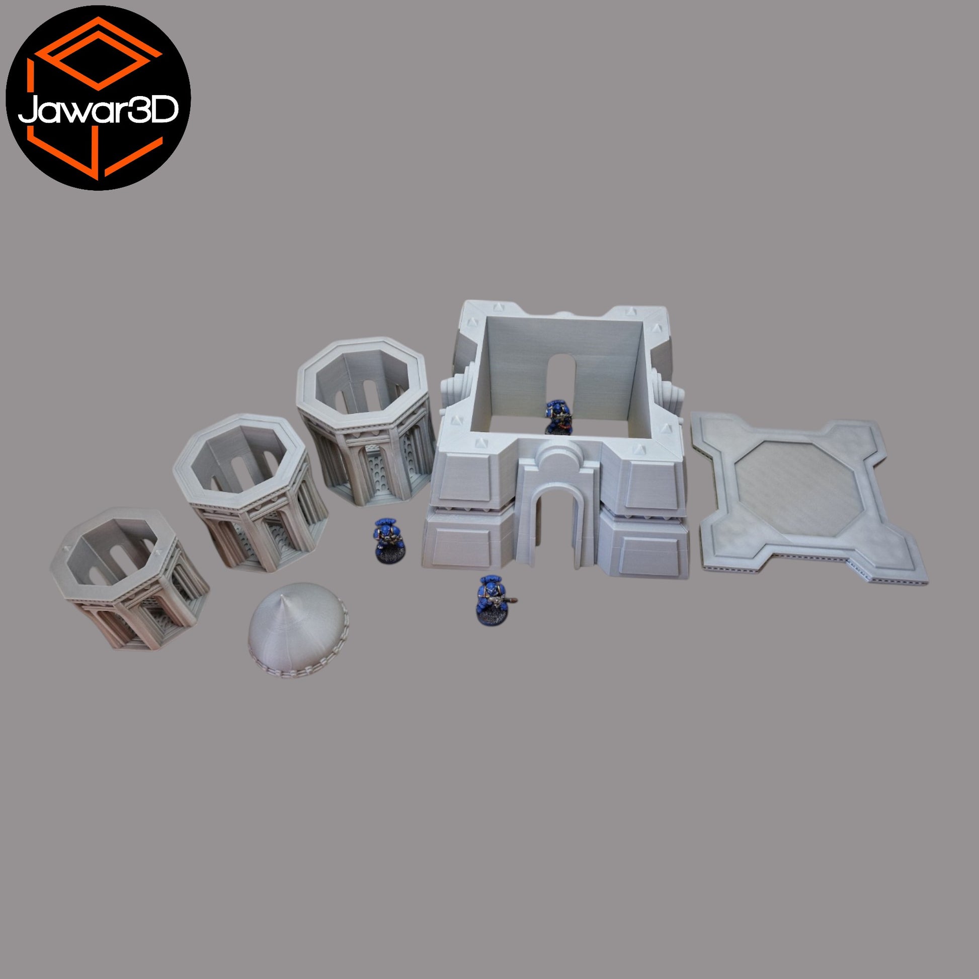 Wargaming 28mm scatter terrain scenery showing 3D-printed item that is compatible with games such as Warhammer 40K, Star Wars Legions, D+D, Dungeons and Dragons, Sci-Fi, Fantasy and other miniature tabletop games. Brand Jawar3d found at www.jawar3d.co.uk.