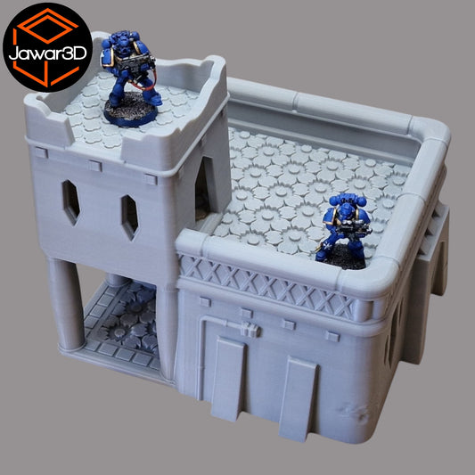 Wargaming 28mm scatter terrain scenery showing 3D-printed item that is compatible with games such as Warhammer 40K, Star Wars Legions, D+D, Dungeons and Dragons, Sci-Fi, Fantasy and other miniature tabletop games. Brand Jawar3d found at www.jawar3d.co.uk.