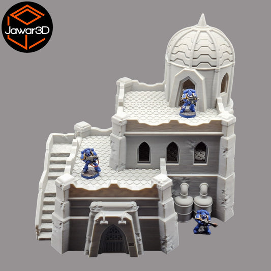 Wargaming 28mm scatter terrain scenery showing 3D-printed item that is compatible with games such as Warhammer 40K, Star Wars Legions, D+D, Dungeons and Dragons, Sci-Fi, Fantasy and other miniature tabletop games. Brand Jawar3d found at www.jawar3d.co.uk.
