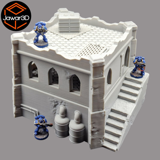 Wargaming 28mm scatter terrain scenery showing 3D-printed item that is compatible with games such as Warhammer 40K, Star Wars Legions, D+D, Dungeons and Dragons, Sci-Fi, Fantasy and other miniature tabletop games. Brand Jawar3d found at www.jawar3d.co.uk.