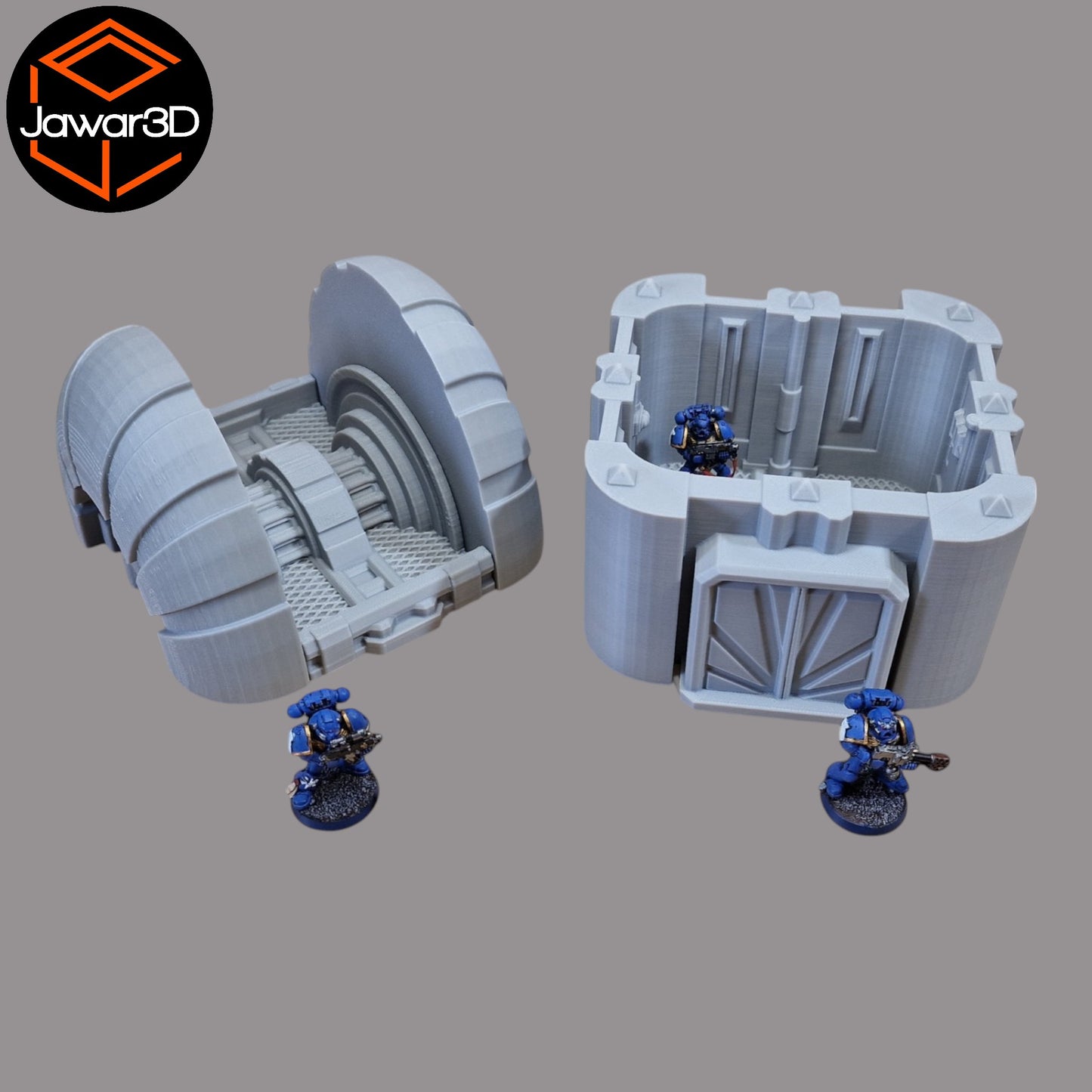 Wargaming 28mm scatter terrain scenery showing 3D-printed item that is compatible with games such as Warhammer 40K, Star Wars Legions, D+D, Dungeons and Dragons, Sci-Fi, Fantasy and other miniature tabletop games. Brand Jawar3d found at www.jawar3d.co.uk.