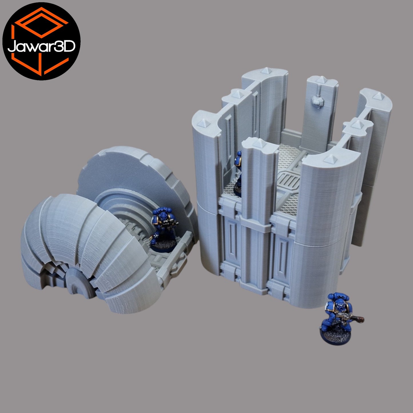 Wargaming 28mm scatter terrain scenery showing 3D-printed item that is compatible with games such as Warhammer 40K, Star Wars Legions, D+D, Dungeons and Dragons, Sci-Fi, Fantasy and other miniature tabletop games. Brand Jawar3d found at www.jawar3d.co.uk.