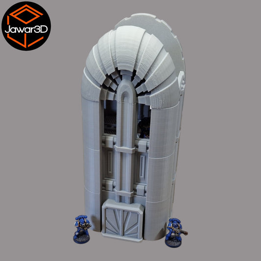 Wargaming 28mm scatter terrain scenery showing 3D-printed item that is compatible with games such as Warhammer 40K, Star Wars Legions, D+D, Dungeons and Dragons, Sci-Fi, Fantasy and other miniature tabletop games. Brand Jawar3d found at www.jawar3d.co.uk.