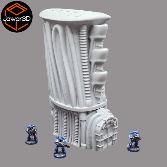 Wargaming 28mm scatter terrain scenery showing 3D-printed item that is compatible with games such as Warhammer 40K, Star Wars Legions, D+D, Dungeons and Dragons, Sci-Fi, Fantasy and other miniature tabletop games. Brand Jawar3d found at www.jawar3d.co.uk.