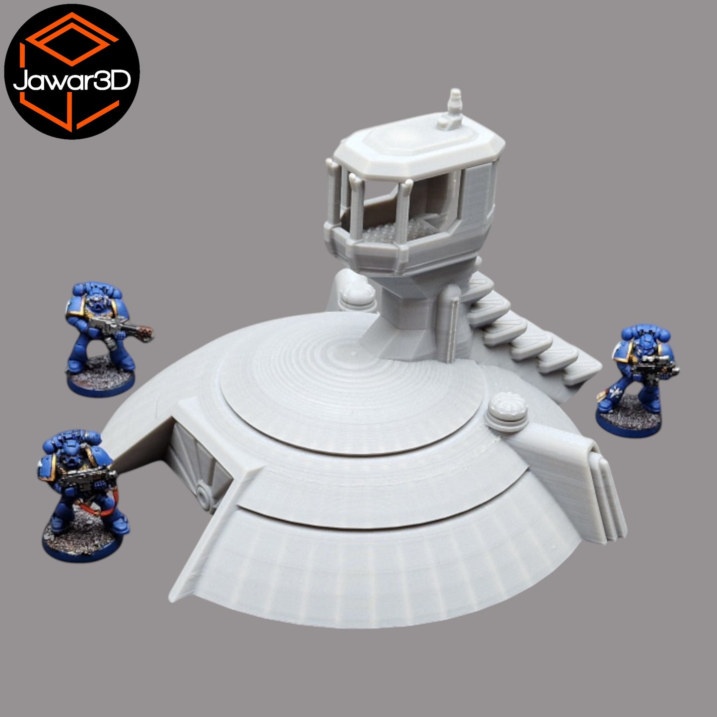 Wargaming 28mm scatter terrain scenery showing 3D-printed item that is compatible with games such as Warhammer 40K, Star Wars Legions, D+D, Dungeons and Dragons, Sci-Fi, Fantasy and other miniature tabletop games. Brand Jawar3d found at www.jawar3d.co.uk.