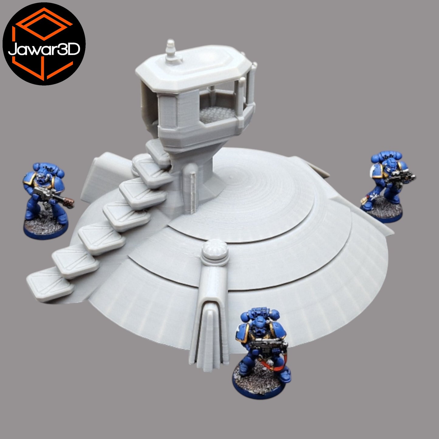 Wargaming 28mm scatter terrain scenery showing 3D-printed item that is compatible with games such as Warhammer 40K, Star Wars Legions, D+D, Dungeons and Dragons, Sci-Fi, Fantasy and other miniature tabletop games. Brand Jawar3d found at www.jawar3d.co.uk.
