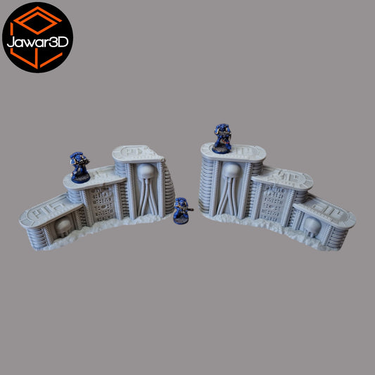 Wargaming 28mm scatter terrain scenery showing 3D-printed item that is compatible with games such as Warhammer 40K, Star Wars Legions, D+D, Dungeons and Dragons, Sci-Fi, Fantasy and other miniature tabletop games. Brand Jawar3d found at www.jawar3d.co.uk.