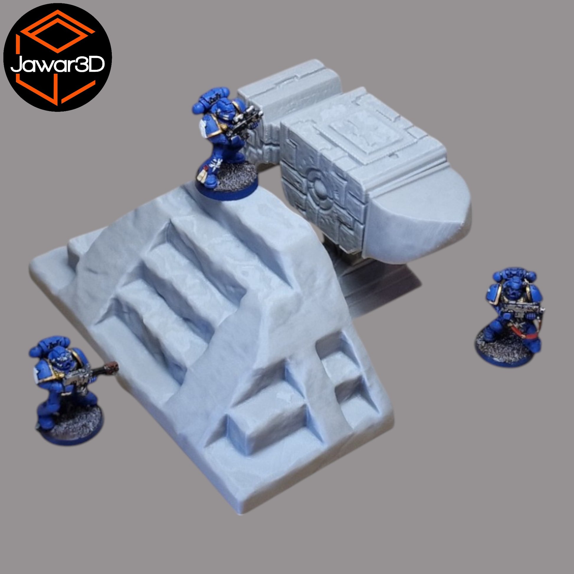 Wargaming 28mm scatter terrain scenery showing 3D-printed item that is compatible with games such as Warhammer 40K, Star Wars Legions, D+D, Dungeons and Dragons, Sci-Fi, Fantasy and other miniature tabletop games. Brand Jawar3d found at www.jawar3d.co.uk.
