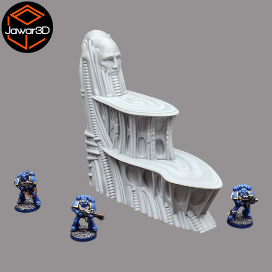 Wargaming 28mm scatter terrain scenery showing 3D-printed item that is compatible with games such as Warhammer 40K, Star Wars Legions, D+D, Dungeons and Dragons, Sci-Fi, Fantasy and other miniature tabletop games. Brand Jawar3d found at www.jawar3d.co.uk.