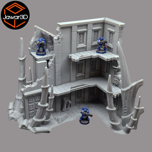 Wargaming 28mm scatter terrain scenery showing 3D-printed item that is compatible with games such as Warhammer 40K, Star Wars Legions, D+D, Dungeons and Dragons, Sci-Fi, Fantasy and other miniature tabletop games. Brand Jawar3d found at www.jawar3d.co.uk.