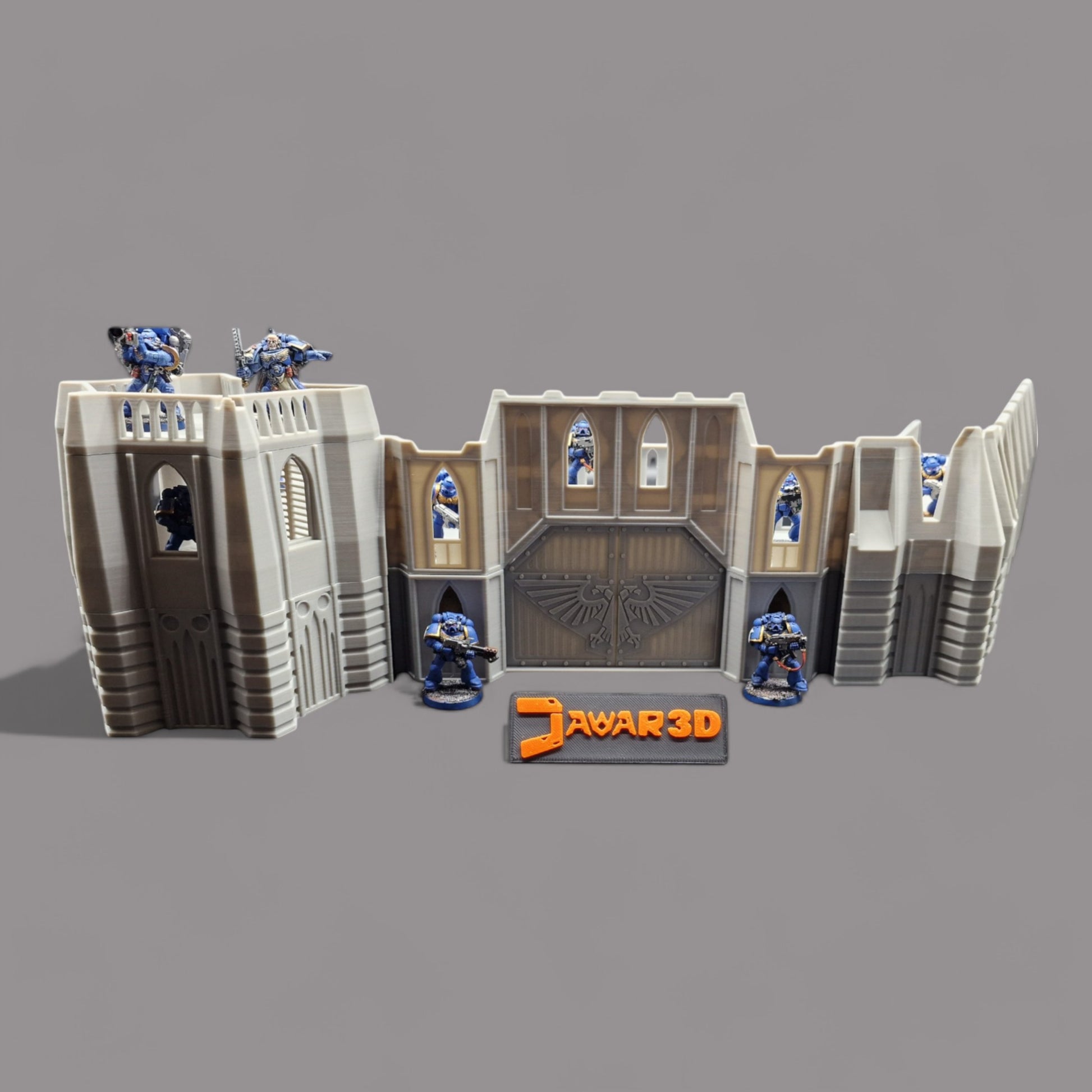 Wargaming 28mm scatter terrain scenery showing 3D-printed Base_Set to be compatible with games such as Warhammer 40K, Star Wars Legions, D+D, Dungeons and Dragons, Sci-Fi, Fantasy and other miniature tabletop games. Brand Jawar3d.