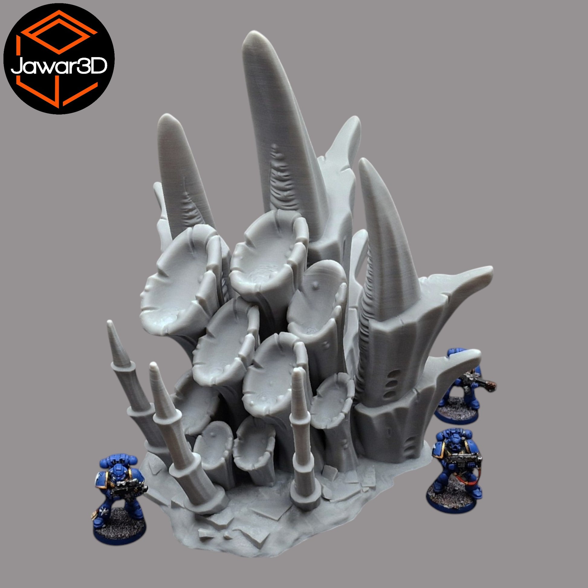 Wargaming 28mm scatter terrain scenery showing 3D-printed item that is compatible with games such as Warhammer 40K, Star Wars Legions, D+D, Dungeons and Dragons, Sci-Fi, Fantasy and other miniature tabletop games. Brand Jawar3d found at www.jawar3d.co.uk.