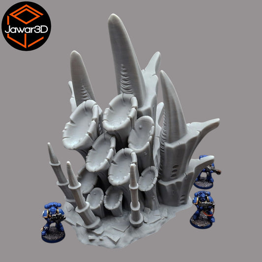 Wargaming 28mm scatter terrain scenery showing 3D-printed item that is compatible with games such as Warhammer 40K, Star Wars Legions, D+D, Dungeons and Dragons, Sci-Fi, Fantasy and other miniature tabletop games. Brand Jawar3d found at www.jawar3d.co.uk.