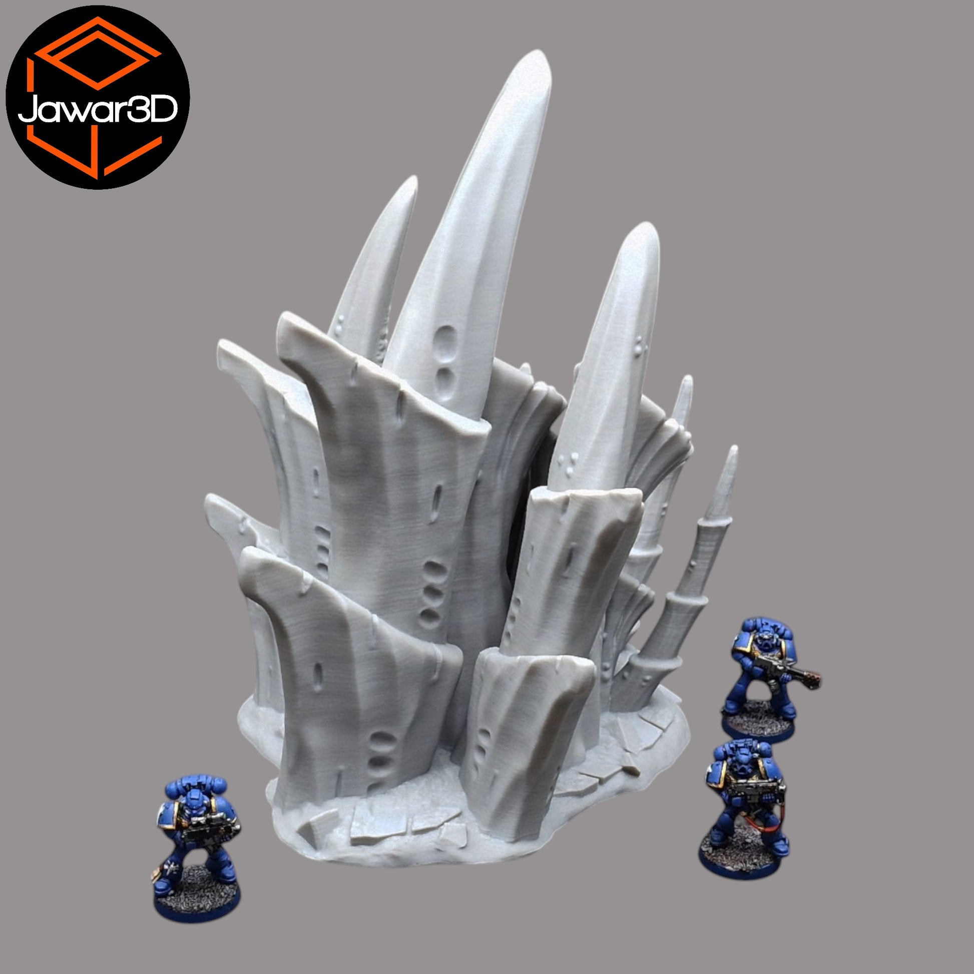Wargaming 28mm scatter terrain scenery showing 3D-printed item that is compatible with games such as Warhammer 40K, Star Wars Legions, D+D, Dungeons and Dragons, Sci-Fi, Fantasy and other miniature tabletop games. Brand Jawar3d found at www.jawar3d.co.uk.