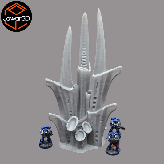 Wargaming 28mm scatter terrain scenery showing 3D-printed item that is compatible with games such as Warhammer 40K, Star Wars Legions, D+D, Dungeons and Dragons, Sci-Fi, Fantasy and other miniature tabletop games. Brand Jawar3d found at www.jawar3d.co.uk.