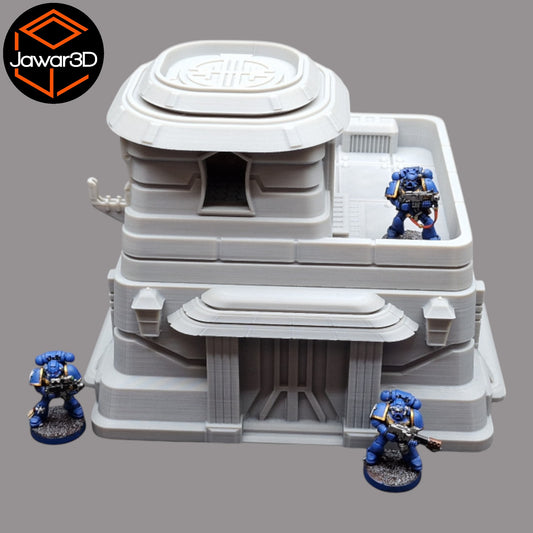 Wargaming 28mm scatter terrain scenery showing 3D-printed item that is compatible with games such as Warhammer 40K, Star Wars Legions, D+D, Dungeons and Dragons, Sci-Fi, Fantasy and other miniature tabletop games. Brand Jawar3d found at www.jawar3d.co.uk.