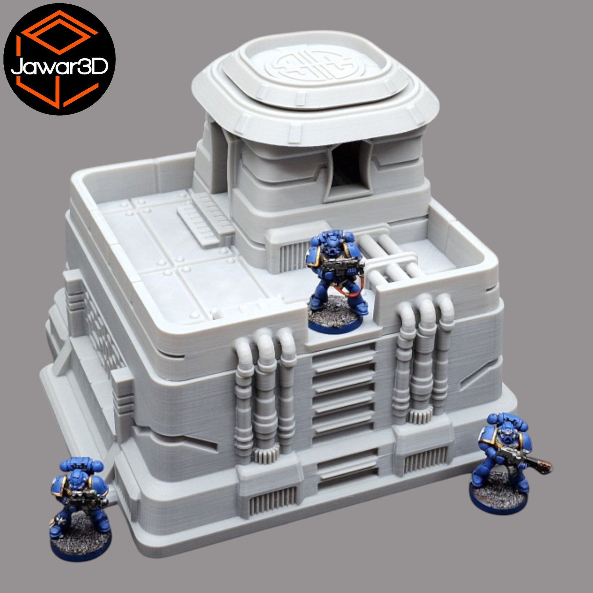 Wargaming 28mm scatter terrain scenery showing 3D-printed item that is compatible with games such as Warhammer 40K, Star Wars Legions, D+D, Dungeons and Dragons, Sci-Fi, Fantasy and other miniature tabletop games. Brand Jawar3d found at www.jawar3d.co.uk.