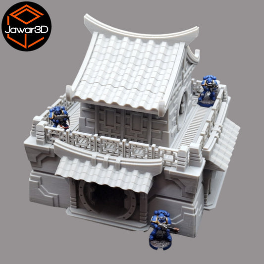 Wargaming 28mm scatter terrain scenery showing 3D-printed item that is compatible with games such as Warhammer 40K, Star Wars Legions, D+D, Dungeons and Dragons, Sci-Fi, Fantasy and other miniature tabletop games. Brand Jawar3d found at www.jawar3d.co.uk.