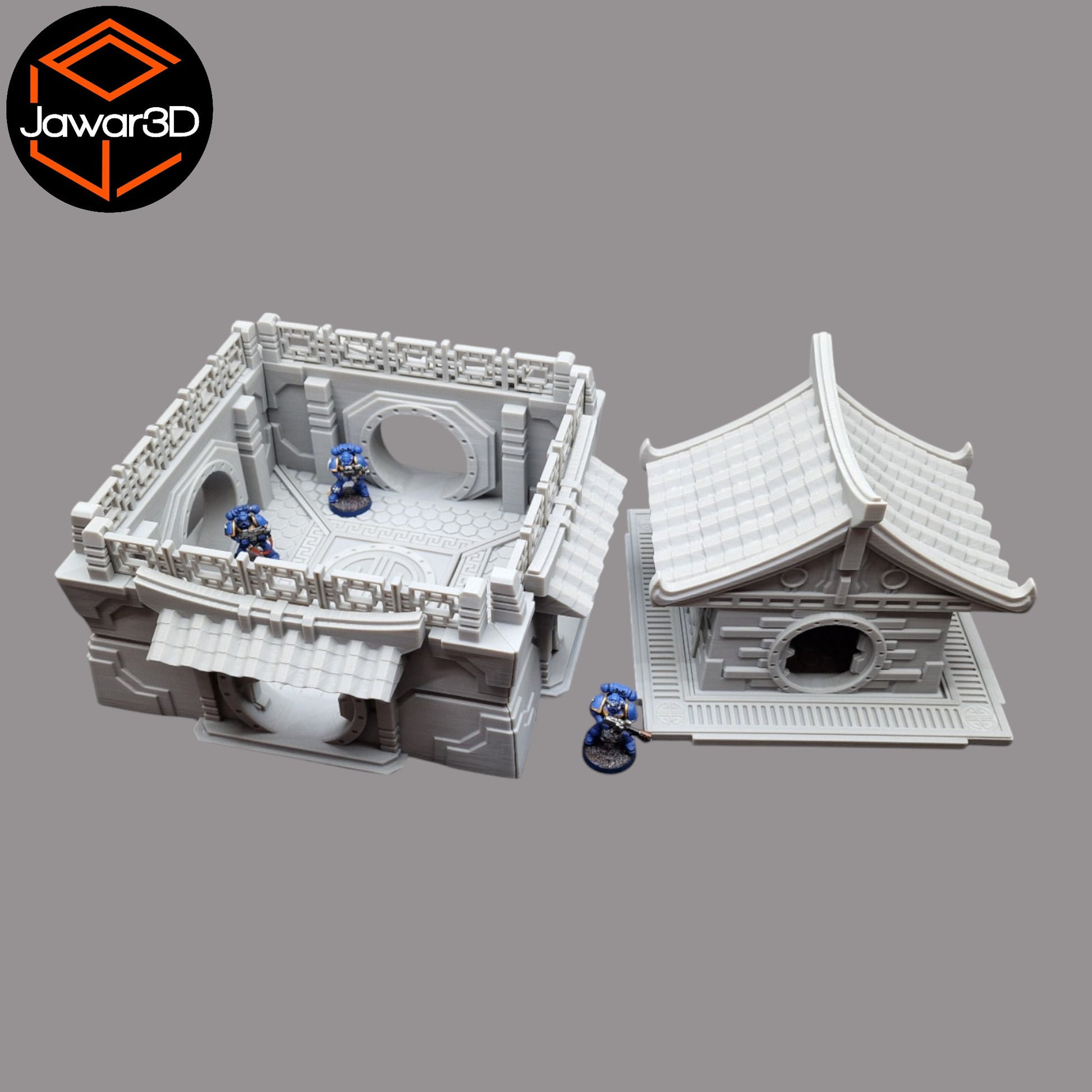 Wargaming 28mm scatter terrain scenery showing 3D-printed item that is compatible with games such as Warhammer 40K, Star Wars Legions, D+D, Dungeons and Dragons, Sci-Fi, Fantasy and other miniature tabletop games. Brand Jawar3d found at www.jawar3d.co.uk.