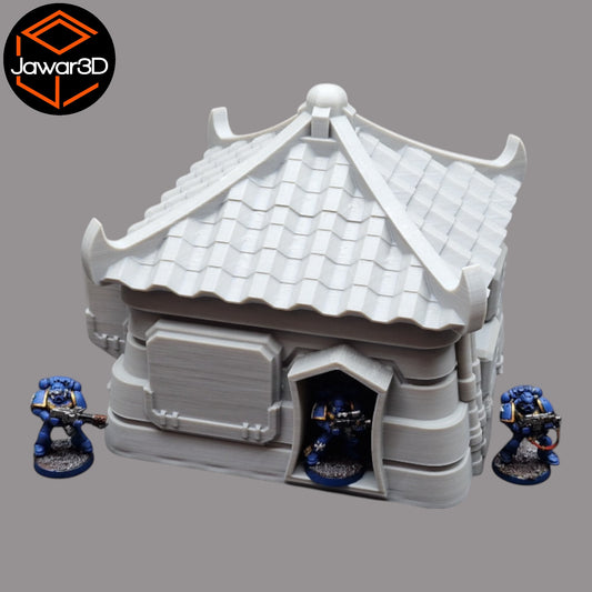 Wargaming 28mm scatter terrain scenery showing 3D-printed item that is compatible with games such as Warhammer 40K, Star Wars Legions, D+D, Dungeons and Dragons, Sci-Fi, Fantasy and other miniature tabletop games. Brand Jawar3d found at www.jawar3d.co.uk.