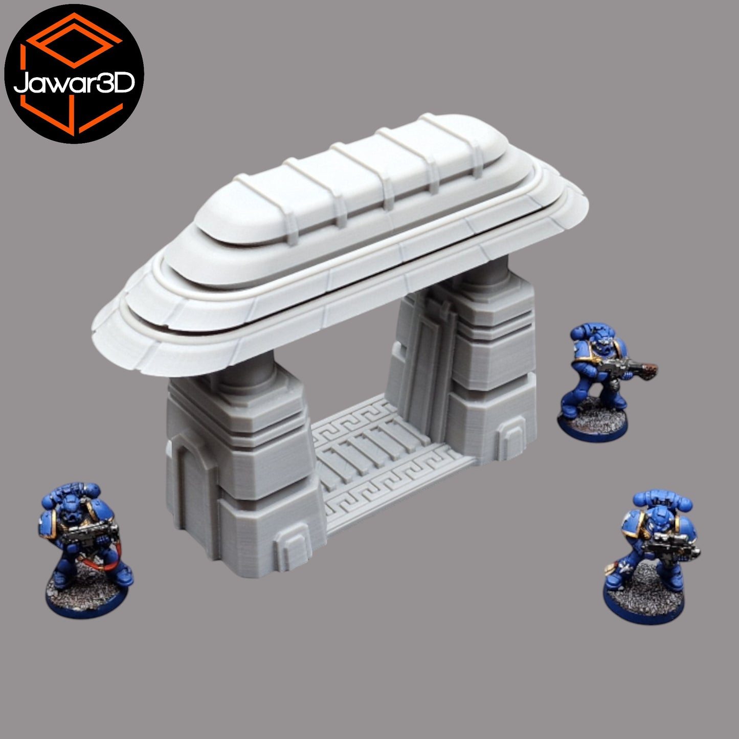 Wargaming 28mm scatter terrain scenery showing 3D-printed item that is compatible with games such as Warhammer 40K, Star Wars Legions, D+D, Dungeons and Dragons, Sci-Fi, Fantasy and other miniature tabletop games. Brand Jawar3d found at www.jawar3d.co.uk.