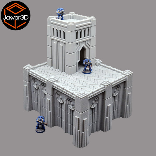 Wargaming 28mm scatter terrain scenery showing 3D-printed item that is compatible with games such as Warhammer 40K, Star Wars Legions, D+D, Dungeons and Dragons, Sci-Fi, Fantasy and other miniature tabletop games. Brand Jawar3d found at www.jawar3d.co.uk.