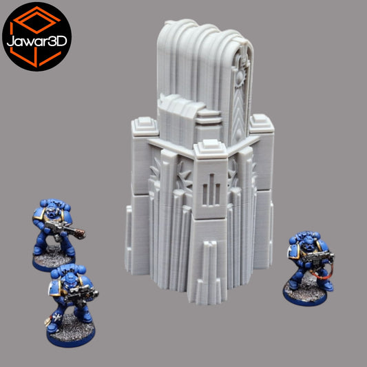 Wargaming 28mm scatter terrain scenery showing 3D-printed item that is compatible with games such as Warhammer 40K, Star Wars Legions, D+D, Dungeons and Dragons, Sci-Fi, Fantasy and other miniature tabletop games. Brand Jawar3d found at www.jawar3d.co.uk.
