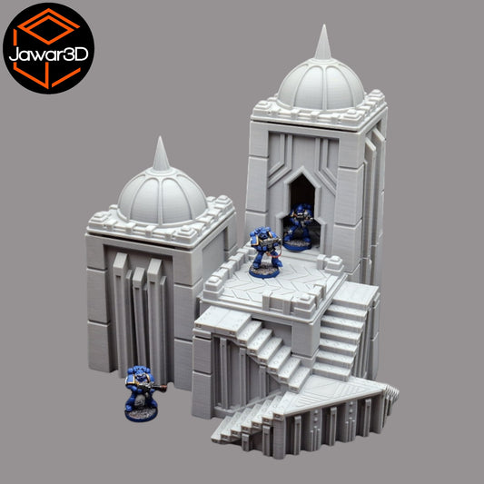 Wargaming 28mm scatter terrain scenery showing 3D-printed item that is compatible with games such as Warhammer 40K, Star Wars Legions, D+D, Dungeons and Dragons, Sci-Fi, Fantasy and other miniature tabletop games. Brand Jawar3d found at www.jawar3d.co.uk.