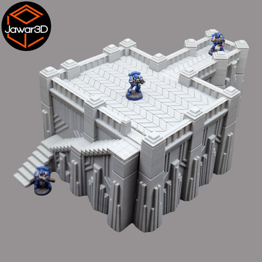 Wargaming 28mm scatter terrain scenery showing 3D-printed item that is compatible with games such as Warhammer 40K, Star Wars Legions, D+D, Dungeons and Dragons, Sci-Fi, Fantasy and other miniature tabletop games. Brand Jawar3d found at www.jawar3d.co.uk.