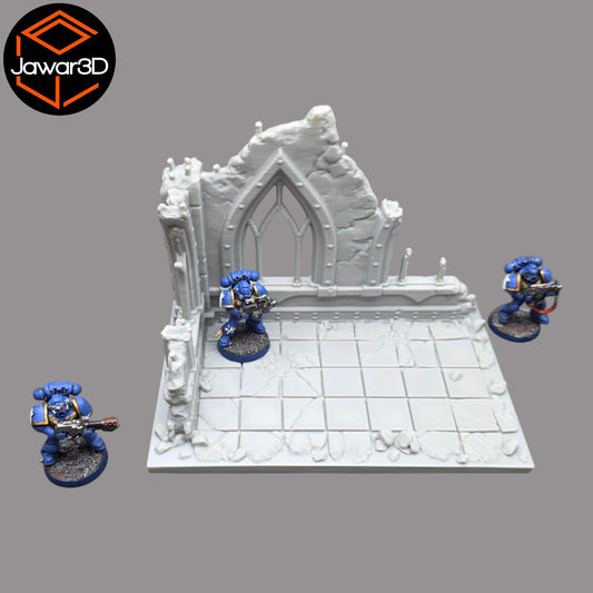 Wargaming 28mm scatter terrain scenery showing 3D-printed item that is compatible with games such as Warhammer 40K, Star Wars Legions, D+D, Dungeons and Dragons, Sci-Fi, Fantasy and other miniature tabletop games. Brand Jawar3d found at www.jawar3d.co.uk.