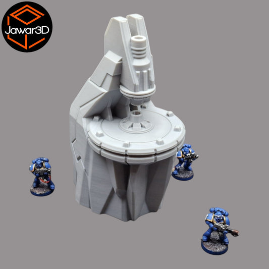 Wargaming 28mm scatter terrain scenery showing 3D-printed item that is compatible with games such as Warhammer 40K, Star Wars Legions, D+D, Dungeons and Dragons, Sci-Fi, Fantasy and other miniature tabletop games. Brand Jawar3d found at www.jawar3d.co.uk.