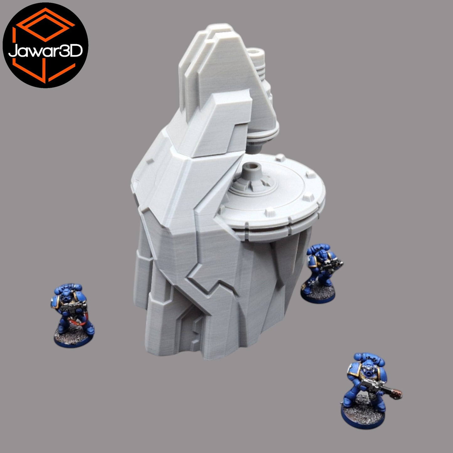 Wargaming 28mm scatter terrain scenery showing 3D-printed item that is compatible with games such as Warhammer 40K, Star Wars Legions, D+D, Dungeons and Dragons, Sci-Fi, Fantasy and other miniature tabletop games. Brand Jawar3d found at www.jawar3d.co.uk.