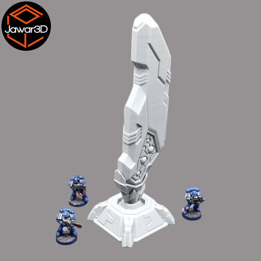 Wargaming 28mm scatter terrain scenery showing 3D-printed item that is compatible with games such as Warhammer 40K, Star Wars Legions, D+D, Dungeons and Dragons, Sci-Fi, Fantasy and other miniature tabletop games. Brand Jawar3d found at www.jawar3d.co.uk.