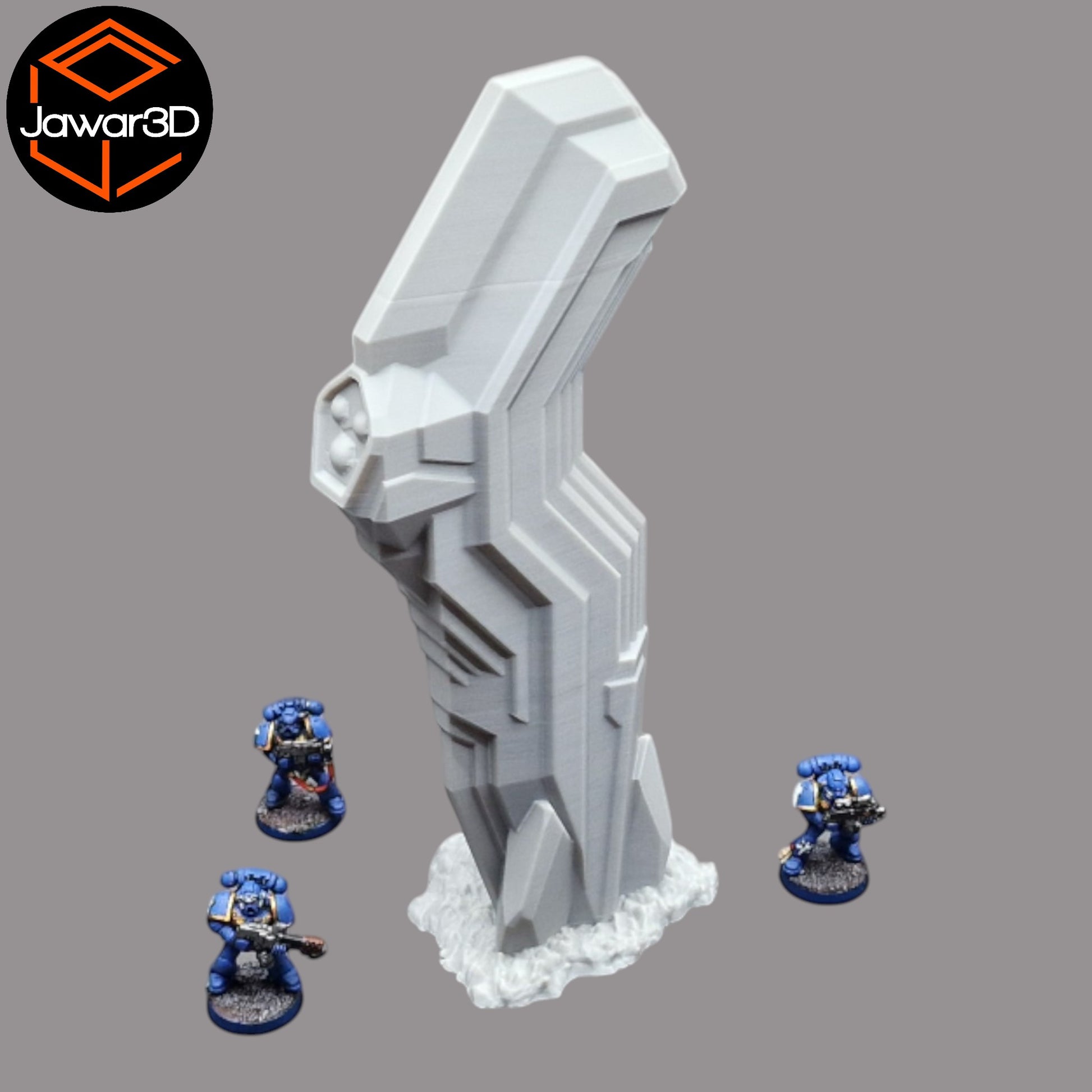 Wargaming 28mm scatter terrain scenery showing 3D-printed item that is compatible with games such as Warhammer 40K, Star Wars Legions, D+D, Dungeons and Dragons, Sci-Fi, Fantasy and other miniature tabletop games. Brand Jawar3d found at www.jawar3d.co.uk.