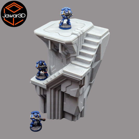 Wargaming 28mm scatter terrain scenery showing 3D-printed item that is compatible with games such as Warhammer 40K, Star Wars Legions, D+D, Dungeons and Dragons, Sci-Fi, Fantasy and other miniature tabletop games. Brand Jawar3d found at www.jawar3d.co.uk.
