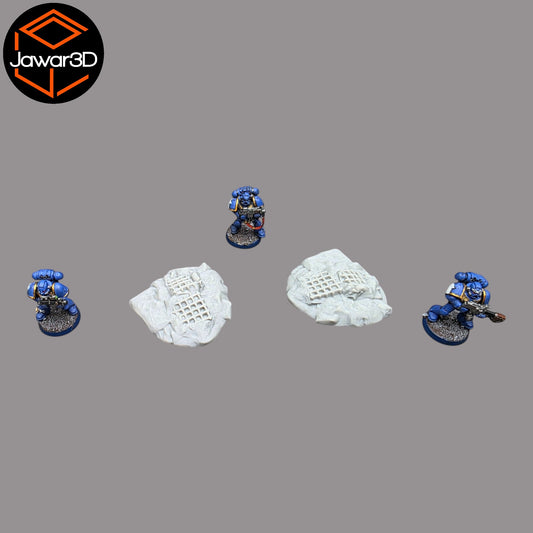 Wargaming 28mm scatter terrain scenery showing 3D-printed item that is compatible with games such as Warhammer 40K, Star Wars Legions, D+D, Dungeons and Dragons, Sci-Fi, Fantasy and other miniature tabletop games. Brand Jawar3d found at www.jawar3d.co.uk.