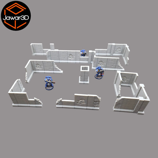 Wargaming 28mm scatter terrain scenery showing 3D-printed item that is compatible with games such as Warhammer 40K, Star Wars Legions, D+D, Dungeons and Dragons, Sci-Fi, Fantasy and other miniature tabletop games. Brand Jawar3d found at www.jawar3d.co.uk.
