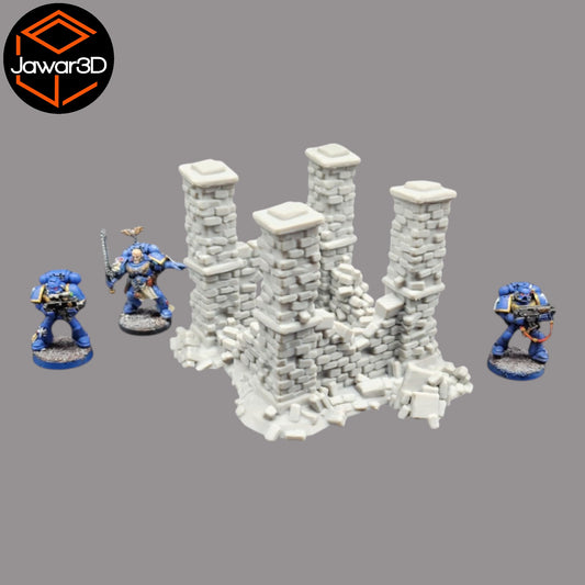 Wargaming 28mm scatter terrain scenery showing 3D-printed item that is compatible with games such as Warhammer 40K, Star Wars Legions, D+D, Dungeons and Dragons, Sci-Fi, Fantasy and other miniature tabletop games. Brand Jawar3d found at www.jawar3d.co.uk.