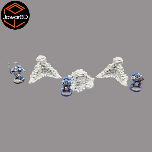 Wargaming 28mm scatter terrain scenery showing 3D-printed item that is compatible with games such as Warhammer 40K, Star Wars Legions, D+D, Dungeons and Dragons, Sci-Fi, Fantasy and other miniature tabletop games. Brand Jawar3d found at www.jawar3d.co.uk.