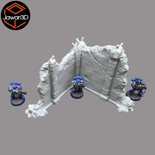 Wargaming 28mm scatter terrain scenery showing 3D-printed item that is compatible with games such as Warhammer 40K, Star Wars Legions, D+D, Dungeons and Dragons, Sci-Fi, Fantasy and other miniature tabletop games. Brand Jawar3d found at www.jawar3d.co.uk.