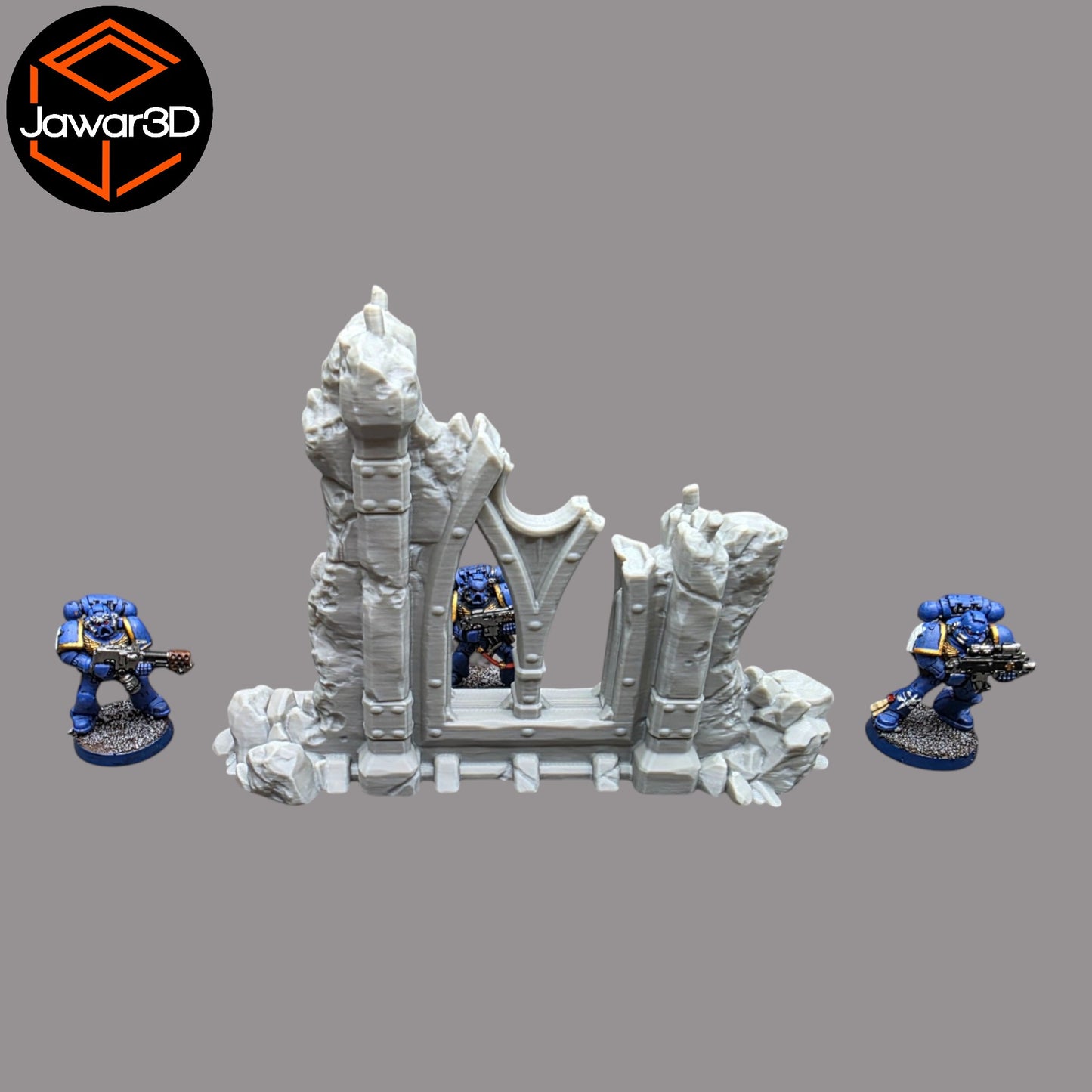 Wargaming 28mm scatter terrain scenery showing 3D-printed item that is compatible with games such as Warhammer 40K, Star Wars Legions, D+D, Dungeons and Dragons, Sci-Fi, Fantasy and other miniature tabletop games. Brand Jawar3d found at www.jawar3d.co.uk.