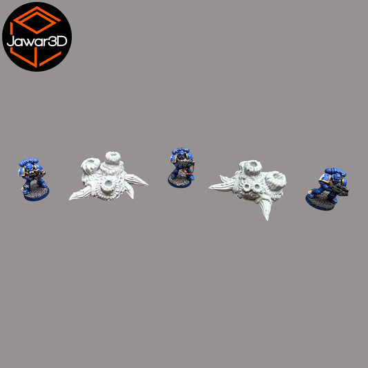 Wargaming 28mm scatter terrain scenery showing 3D-printed item that is compatible with games such as Warhammer 40K, Star Wars Legions, D+D, Dungeons and Dragons, Sci-Fi, Fantasy and other miniature tabletop games. Brand Jawar3d found at www.jawar3d.co.uk.