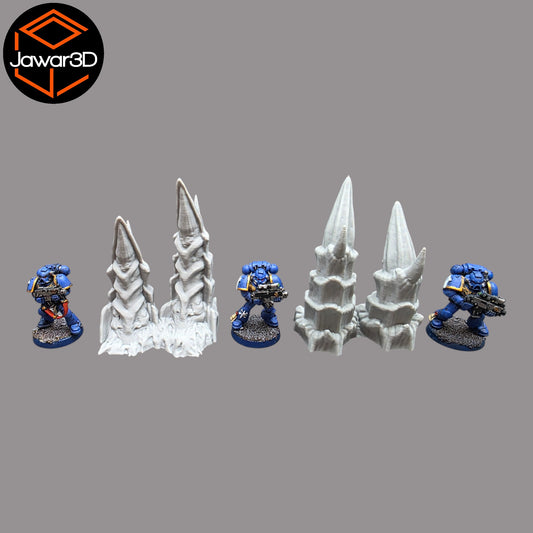 Wargaming 28mm scatter terrain scenery showing 3D-printed item that is compatible with games such as Warhammer 40K, Star Wars Legions, D+D, Dungeons and Dragons, Sci-Fi, Fantasy and other miniature tabletop games. Brand Jawar3d found at www.jawar3d.co.uk.