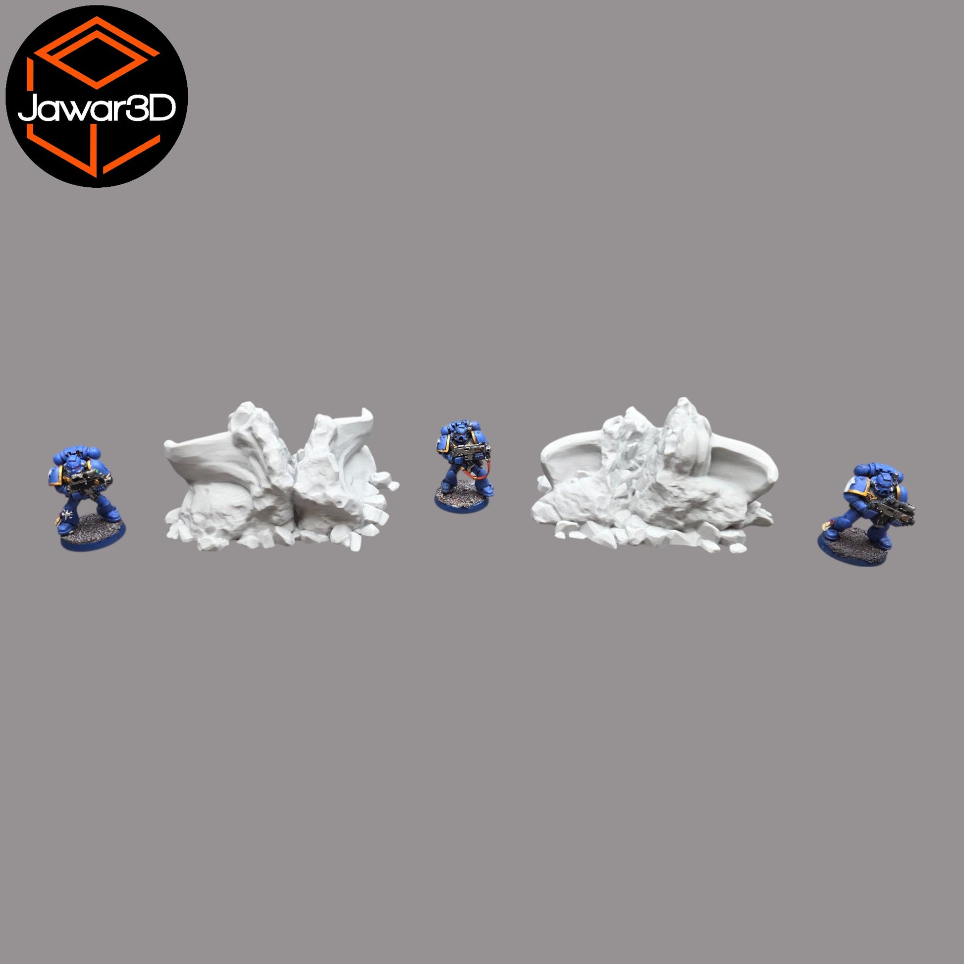 Wargaming 28mm scatter terrain scenery showing 3D-printed item that is compatible with games such as Warhammer 40K, Star Wars Legions, D+D, Dungeons and Dragons, Sci-Fi, Fantasy and other miniature tabletop games. Brand Jawar3d found at www.jawar3d.co.uk.