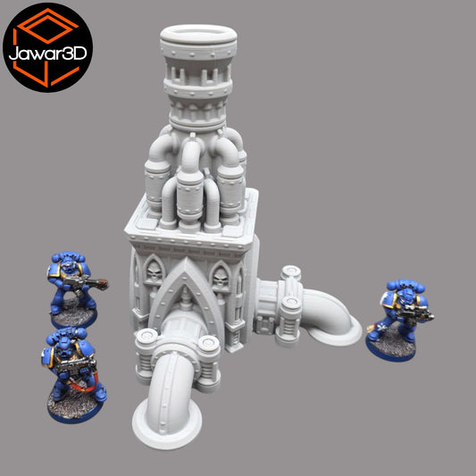Wargaming 28mm scatter terrain scenery showing 3D-printed item that is compatible with games such as Warhammer 40K, Star Wars Legions, D+D, Dungeons and Dragons, Sci-Fi, Fantasy and other miniature tabletop games. Brand Jawar3d found at www.jawar3d.co.uk.