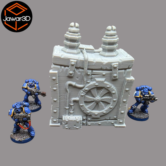 Wargaming 28mm scatter terrain scenery showing 3D-printed item that is compatible with games such as Warhammer 40K, Star Wars Legions, D+D, Dungeons and Dragons, Sci-Fi, Fantasy and other miniature tabletop games. Brand Jawar3d found at www.jawar3d.co.uk.